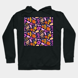 Abstract retro vibrant and bold pattern Hoodie